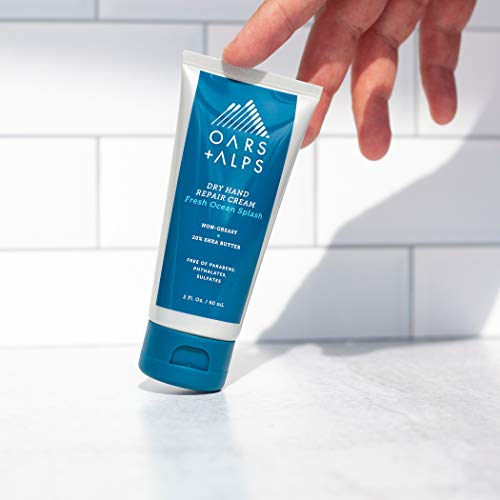 Oars + Alps Hand Cream - Deep Hydration, Dermatologist Tested, Fresh Ocean Splash - 2 Fl Oz