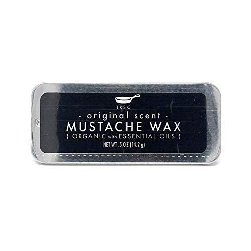 All Natural Mustache Wax - Original Scent, Handmade, No Artificial Ingredients - 0.5 oz