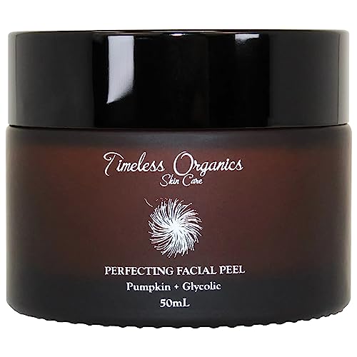 Timeless Organic Pumpkin+ Glycolic Facial Peel - Hydrating, Natural Ingredients, 3.4oz