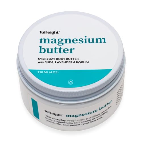 Full Eight Organic Magnesium Body Butter - Relieves Muscle Tension & Promotes Sleep - 4oz