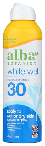 ALBA BOTANICA Sunscreen Spray SPF 30 - No Animal Testing, Organic Certified - 5oz