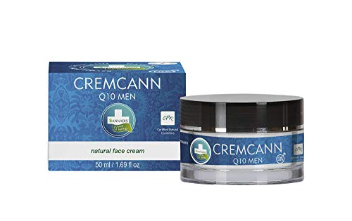 Annabis CREMCANN Q10 Men Face Cream - Hydrates Sensitive Skin, Non-GMO, Natural Ingredients - 1.7oz