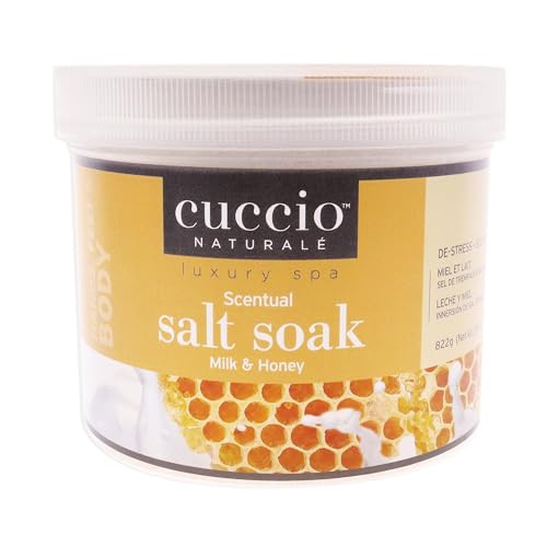 Cuccio Naturale Foot Soak - Invigorating Hydration, Nourishing Salts - Milk & Honey, 29oz