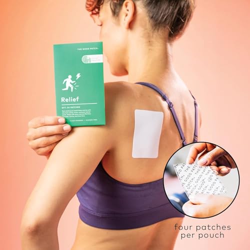 The Good Patch Muscle Pain Relief Patches - Plant-Powered Relief with Menthol & Lavender - 8 Patches