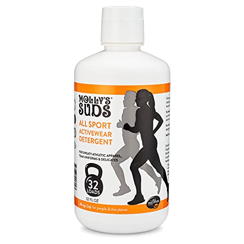 Molly's Suds All Sport Laundry Detergent - Odor Removal, Gentle on Fabrics - 32 Loads