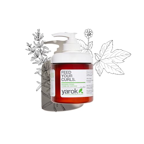 Yarok Hair Styling Cream - Moisturizes & Defines Curls, 100% Vegan, Gluten & Cruelty Free - 8oz