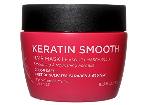 Luseta Keratin Hair Mask - Hydrates & Nourishes Dry, Damaged Hair, Color Safe - 16.9 oz