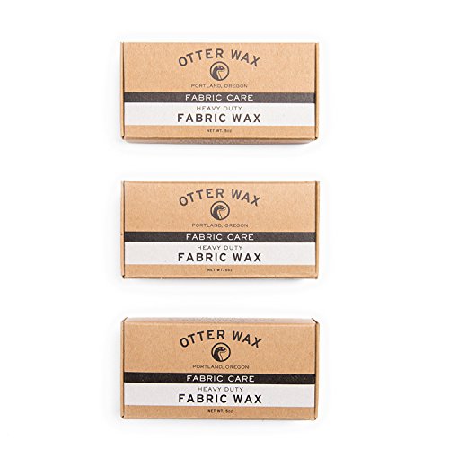 Otter Wax Fabric & Canvas Wax - All-Natural Water Repellent, Non-Toxic - Large Bar 3-Pack