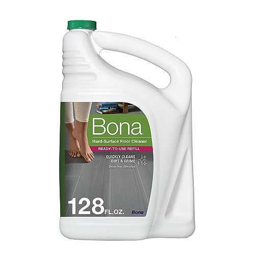 Bona Multi-Surface Cleaner Refill - Residue-Free, Plant-Based, 128 fl oz - For Stone & Vinyl Floors