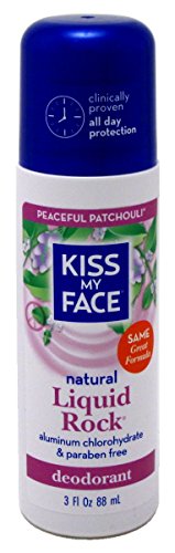 Kiss My Face Deodorant - Natural Ingredients, Patchouli Scent, Gluten & Fragrance Free - 3oz