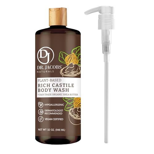 Dr. Jacobs Naturals Body Wash - Moisturizing for Dry Skin, Aloe & Vitamin E - 32oz Pump