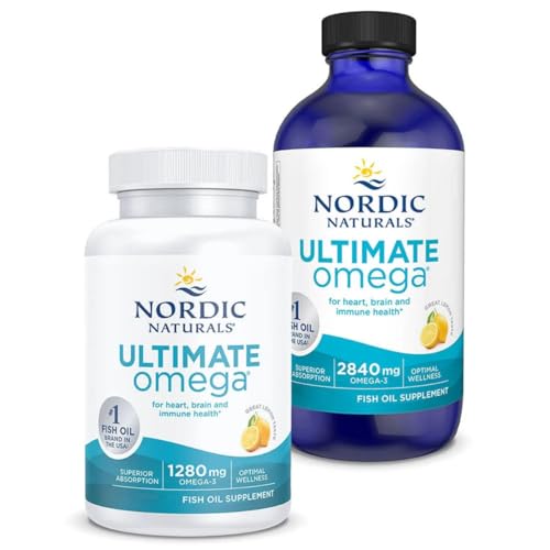 Nordic Naturals Omega-3 Fish Oil - Supports Heart & Brain Health, Non-GMO, 90 Soft Gels