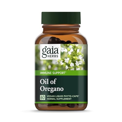 Gaia Herbs Immune Defense Supplement - Natural Wellness Support with Oregano Oil - 60 Vegan Caps