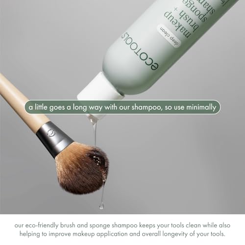 EcoTools Makeup Brush Cleaner - Removes Makeup & Impurities, Fragrance-Free - 6 fl. oz.