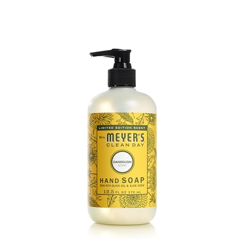 Mrs. Meyer's Liquid Hand Soap - Dandelion Scent, Nourishing Ingredients, 12.5oz