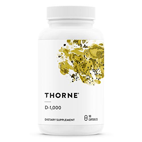 THORNE Vitamin D3 Supplement - Supports Bones, Immune & Cardiovascular Health - 1,000 IU - 90 Caps