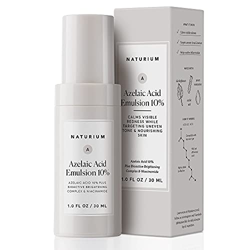 Naturium Azelaic Acid Emulsion 10% - Anti-Aging, Radiant Skin, Vegan & Paraben-Free - 1 oz