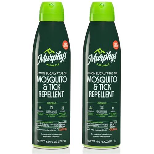 Murphy's Naturals Bug Repellent Mist - Plant-Based, DEET-Free, Long-Lasting Protection - 6oz, 2 Pack