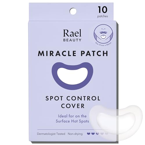 Rael Pimple Patches - Large Spot Control, Hydrocolloid Protection, Vegan - 10 Count