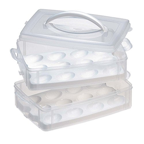 Snapware Food Storage Container - BPA-Free, Customizable Egg and Dessert Carrier - 24 Count