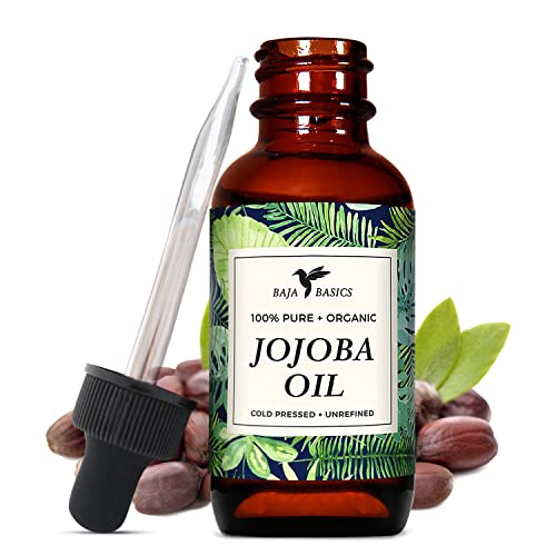 Baja Basics Jojoba Body Oil - Hydrating, Anti-Aging, Vegan, Organic - 4 oz Bottle