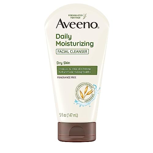 Aveeno Daily Moisturizing Facial Cleanser - Hydrating Non-GMO Oat, Paraben-Free - 5 fl. oz