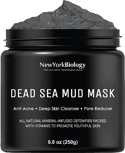 New York Biology Dead Sea Mud Mask - Reduces Pores, Cleanses & Exfoliates - 8.8 oz