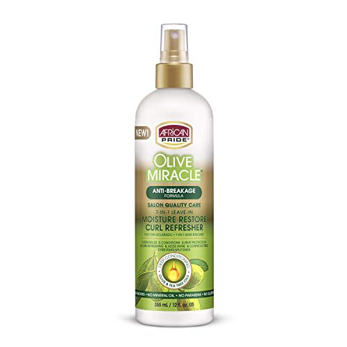 African Pride Hair Care Set - 7-IN-1 Moisture & Repair, Olive & Tea Tree Oil - 12oz