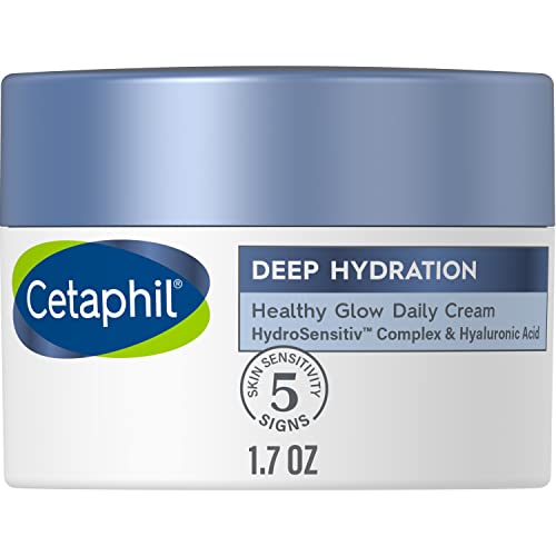 Cetaphil Deep Hydration Face Moisturizer - 48-Hour Hydration, Hyaluronic Acid, 1.7 oz