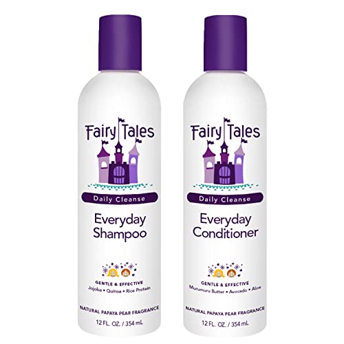 Fairy Tales Kids Shampoo & Body Wash - Gentle Moisturizing, Natural Ingredients - 12oz Each