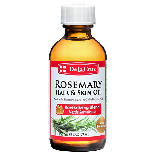 De La Cruz Rosemary Oil Blend - Deep Moisture, Revitalizing Scent, 2 FL. OZ. (59 mL)