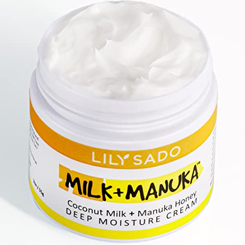 LILY SADO Coconut Milk & Manuka Honey Face Moisturizer - Hydrating, Non-Greasy, 2oz