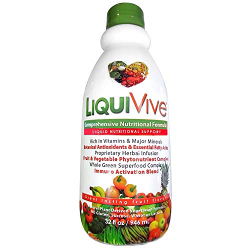 LiquiVive Liquid Multivitamin - Immune Support & Energy Boost, 99.9% Vegan, 32 fl oz