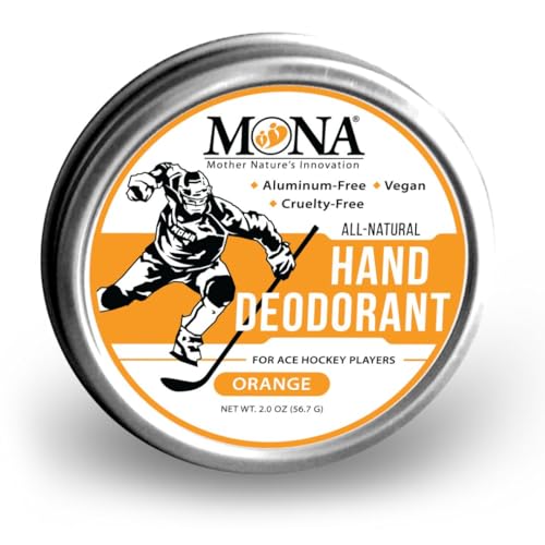 MONA BRANDS Natural Hand Deodorant - Moisture Absorbing, Vegan & Non-GMO - Orange Scent, 2.0 oz