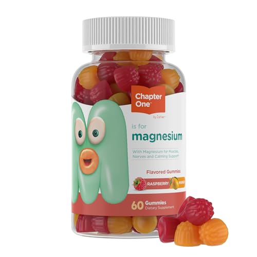 Zahler Chapter One Magnesium Gummies - Supports Calmness & Muscle Health, Raspberry Mango - 60ct