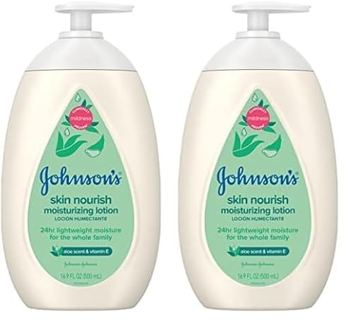 Johnson's Baby Body Lotion - Moisturizes & Soothes Dry Skin, Hypoallergenic, Aloe Vera - 16.9oz