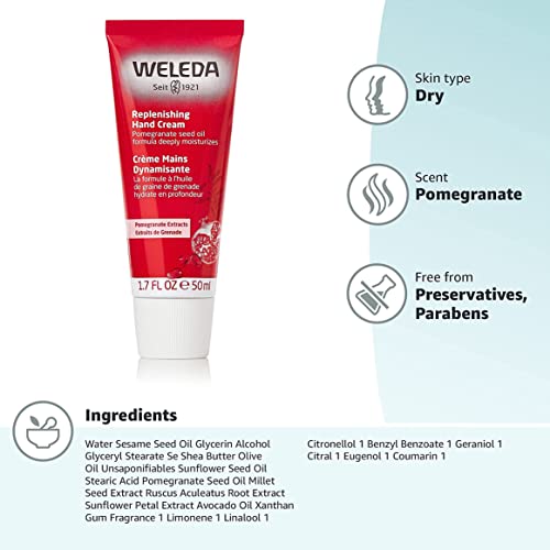 Weleda Hand Cream - Locks in Moisture, Enhances Firmness, Smooths Skin - 1.7 oz