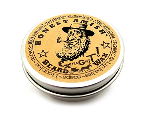 Honest Amish Beard Balm - Softens & Tames Hair, All Natural Ingredients - 2 oz