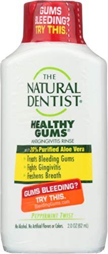 Natural Dentist Mouthwash - Promotes Healthy Gums, Safe Ingredients - Peppermint Twist, 2oz