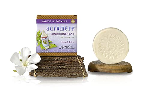 Auromere Ayurvedic Conditioner Bar - Deep Moisturizing, Vegan & Non-GMO Herbal Formula - 2.12oz