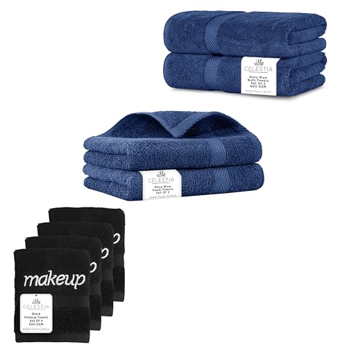 Premium 100% Cotton Towel Set - Soft, Absorbent & Durable, Perfect for Home & Spa - Pack of 8