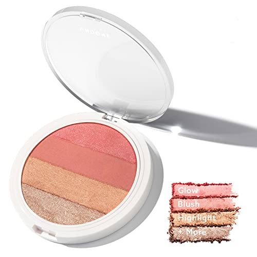 Undone Beauty Bronzer - Buildable Contour & Highlight, Coconut Extract, Vegan - Sunset