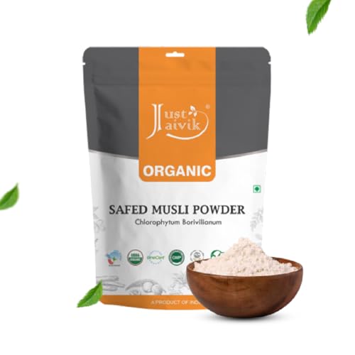 Organic Safed Musli Powder - Supports Physical Strength, 100% Natural - 227g