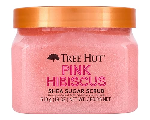 Tree Hut Body Scrub - Exfoliates & Hydrates, Vegan & Paraben-Free - Candy Cane, 18 fl oz