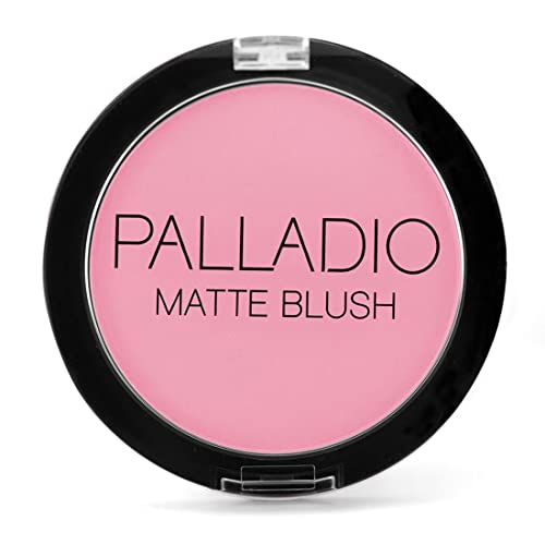 Palladio Matte Blush - Flawless Velvety Coverage, Botanical Infused, Berry Pink - 7 Shades