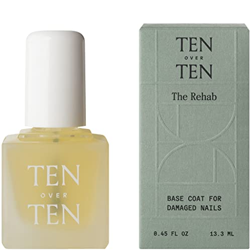 tenoverten Nail Care Set - Moisture Locking Primer for Weak Nails, Natural & Vegan - 0.45 fl oz