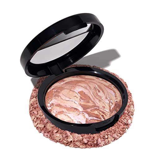 Laura Geller Baked Bronze-N-Brighten Bronzer - Natural Glow, Mineral Oil-Free, 0.32oz