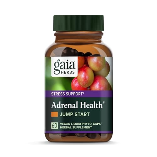 Gaia Herbs Jump Start Herbal Supplement - Supports Energy & Adrenal Health - 60 Vegan Caps