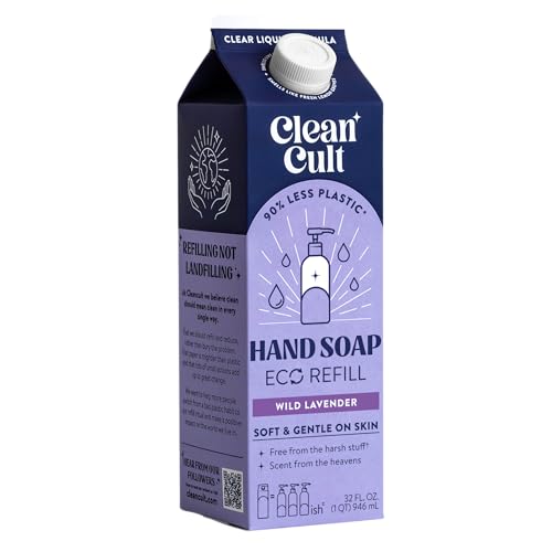 Cleancult Hand Soap Refill - Moisturizing Lavender, Aloe Vera & Essential Oils - 32oz