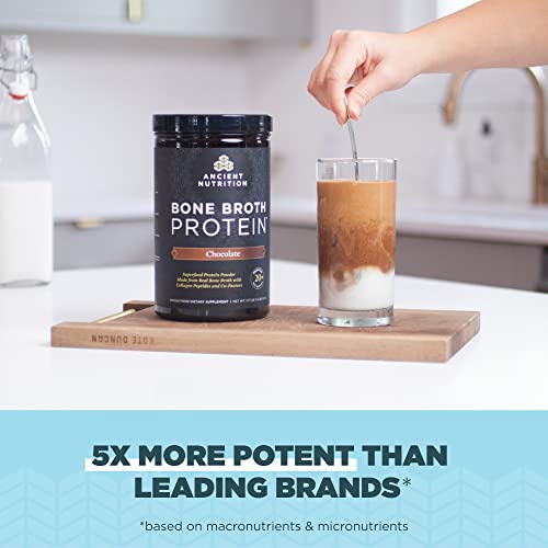 Ancient Nutrition Protein Powder - 20g Protein, Bone Broth Benefits, Gluten Free - 20 Servings